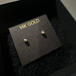 4mm 14K Gold Ball Studs